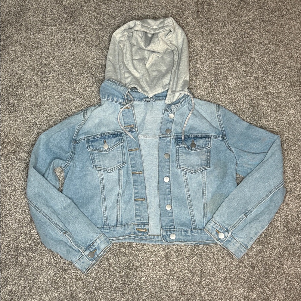 Hooded Denim Jacket